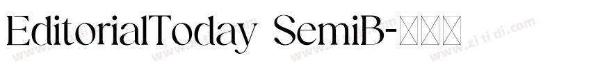 EditorialToday SemiB字体转换